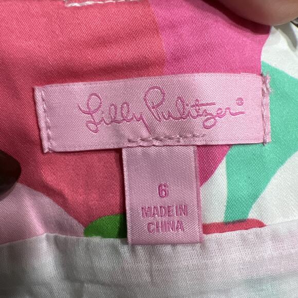 Lilly Pulitzer Pansy Floral Multicolor Skort Womens Size 6 - Picture 7 of 11